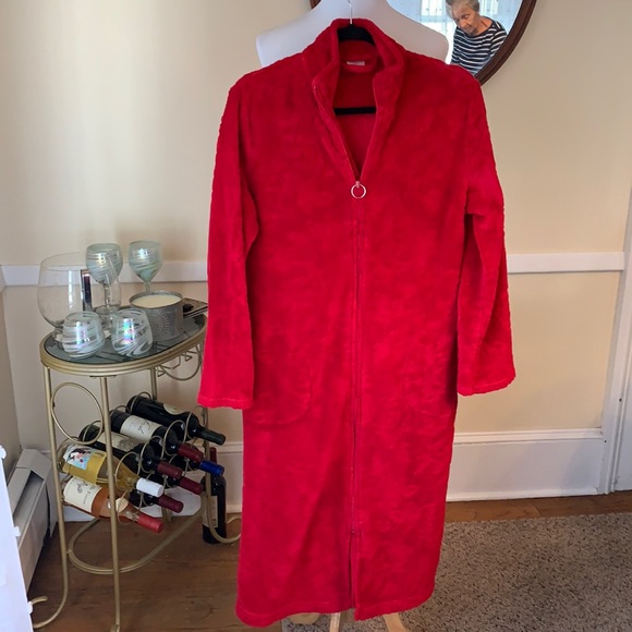 croft u0026 barrow | Intimates u0026 Sleepwear | Croft Barrow Cozy Red Zip Front  Robe Small Euc | Poshmark